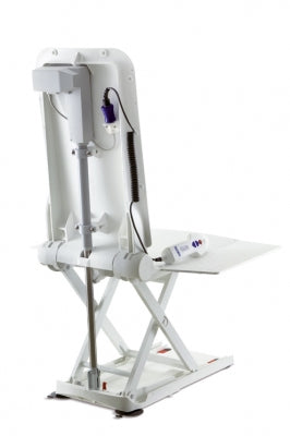 White medical lift chair on a white background