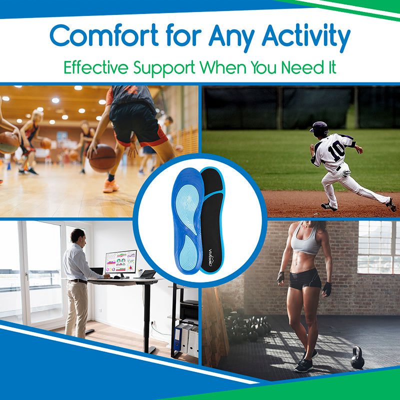 Arch Support Gel Insoles – Full Length Cushioning Inserts for Comfort & Stability