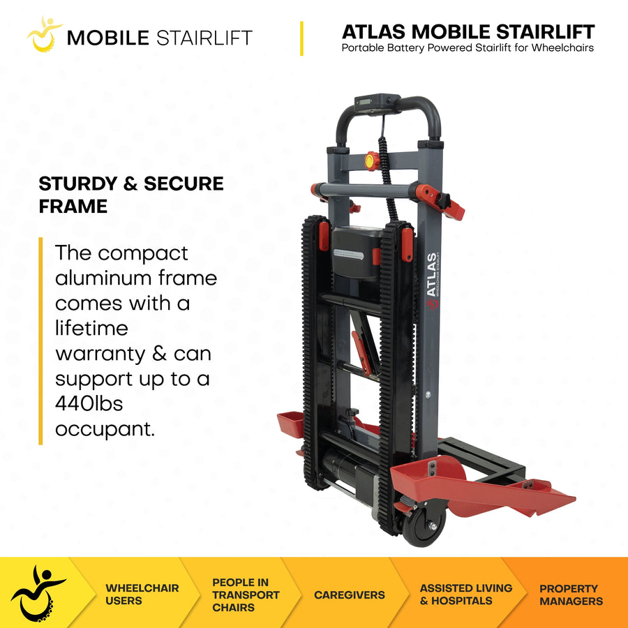 Atlas Portable Wheelchair Stairlift