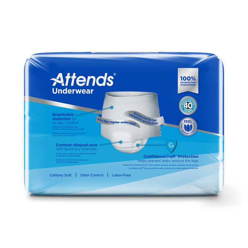 Attends Underwear packaging on a white background