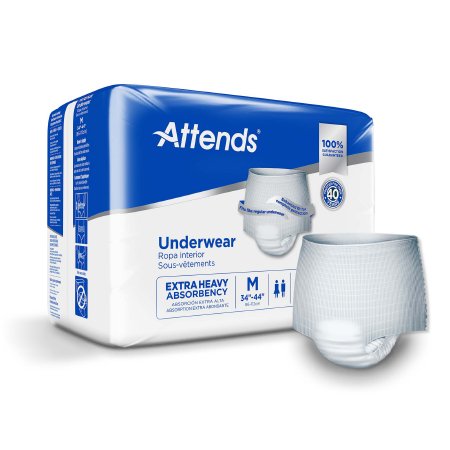 Attends Care Heavy Absorbency Protective Underwear - Medium (34-44" Waist)