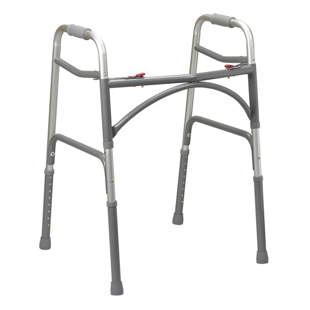 Bariatric Aluminum Folding Walker - Two Button