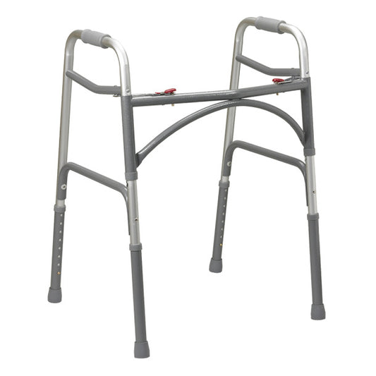 Bariatric Aluminum Folding Walker - Two Button