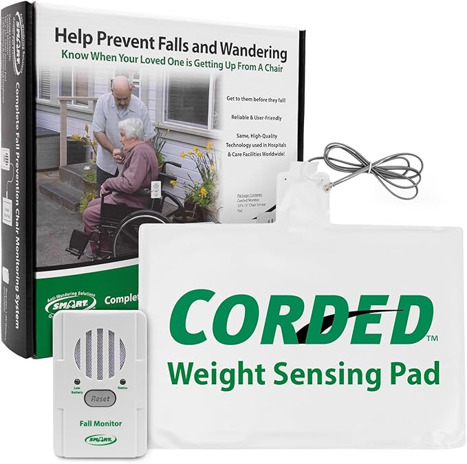Smart Caregiver Chair Exit Sensor System with Corded Chair Pad – BC45-SYS