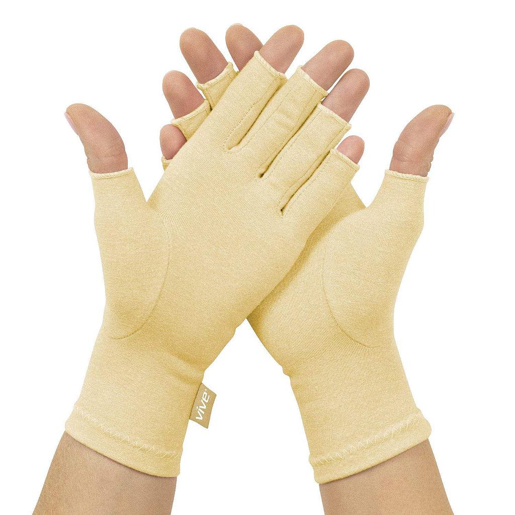Joint stiffness and discomfort Compression Gloves - Fingerless Support with Smart Seam Stitching (Pair)