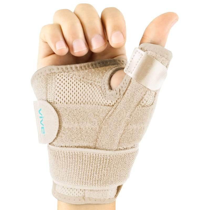 Thumb Brace with Removable Metal Splints - Adjustable Support for Joint stiffness and discomfort & Carpal Tunnel