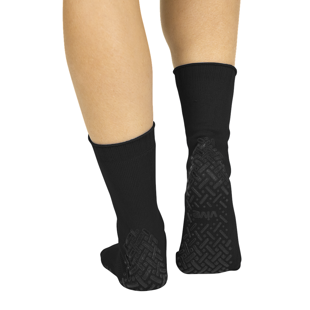 Non Slip Socks - Hospital Grade Grip Socks with Tread Dots (6-Pack)