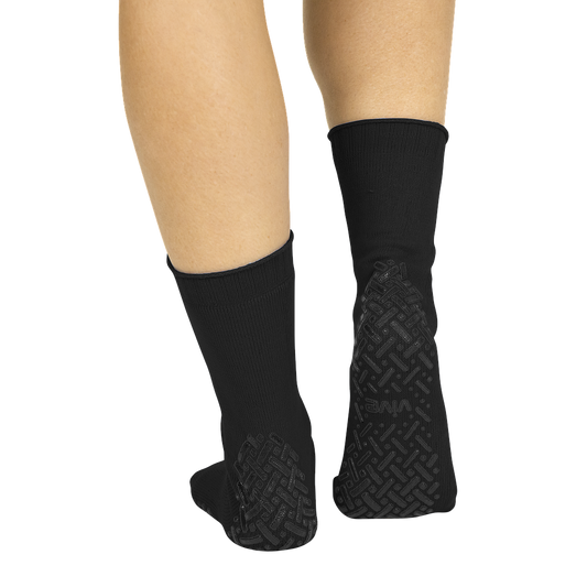 Non Slip Socks - Hospital Grade Grip Socks with Tread Dots (6-Pack)