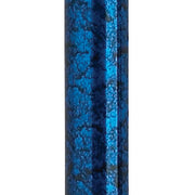 Blue textured cylindrical object on a white background