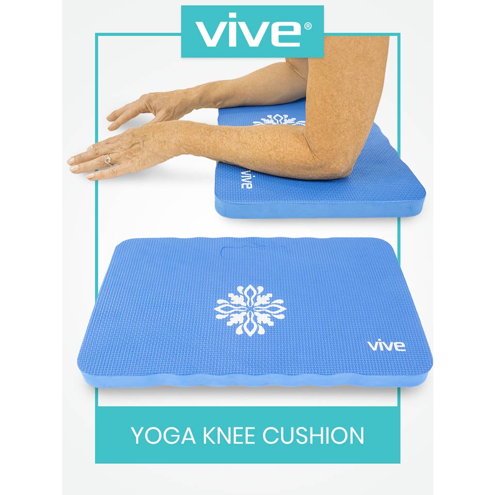 Yoga Knee Cushion - Thick Foam Kneeling Pad for Yoga, Exercise & Gardening