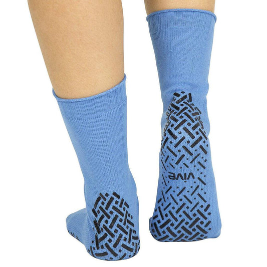 Non Slip Socks - Hospital Grade Grip Socks with Tread Dots (6-Pack)