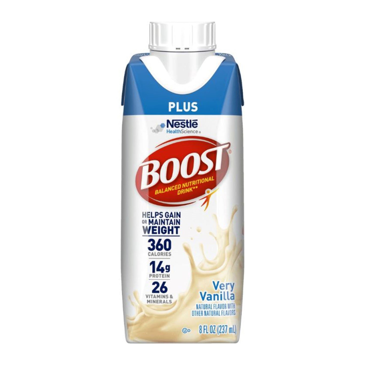 Oral Supplement Boost Plus® Creamy Strawberry Flavor Liquid 8 oz. Carton