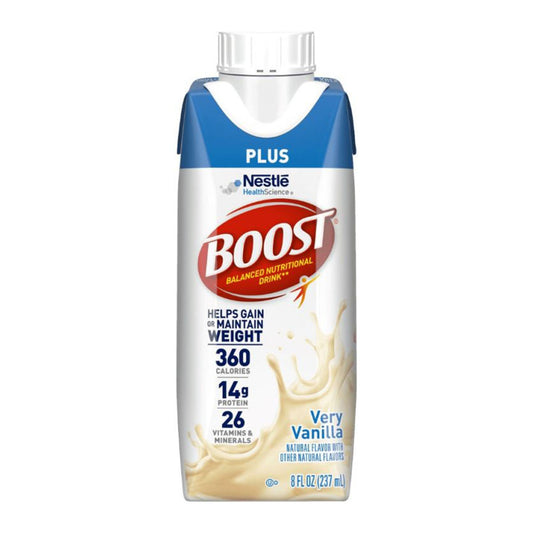 Oral Supplement Boost Plus® Creamy Strawberry Flavor Liquid 8 oz. Carton