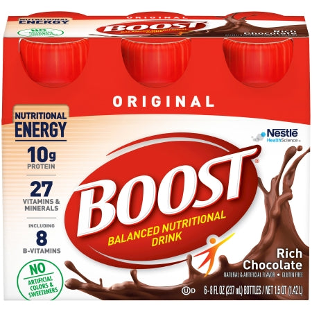 Box of Boost Rich Chocolate nutritional drink with Nestle logo