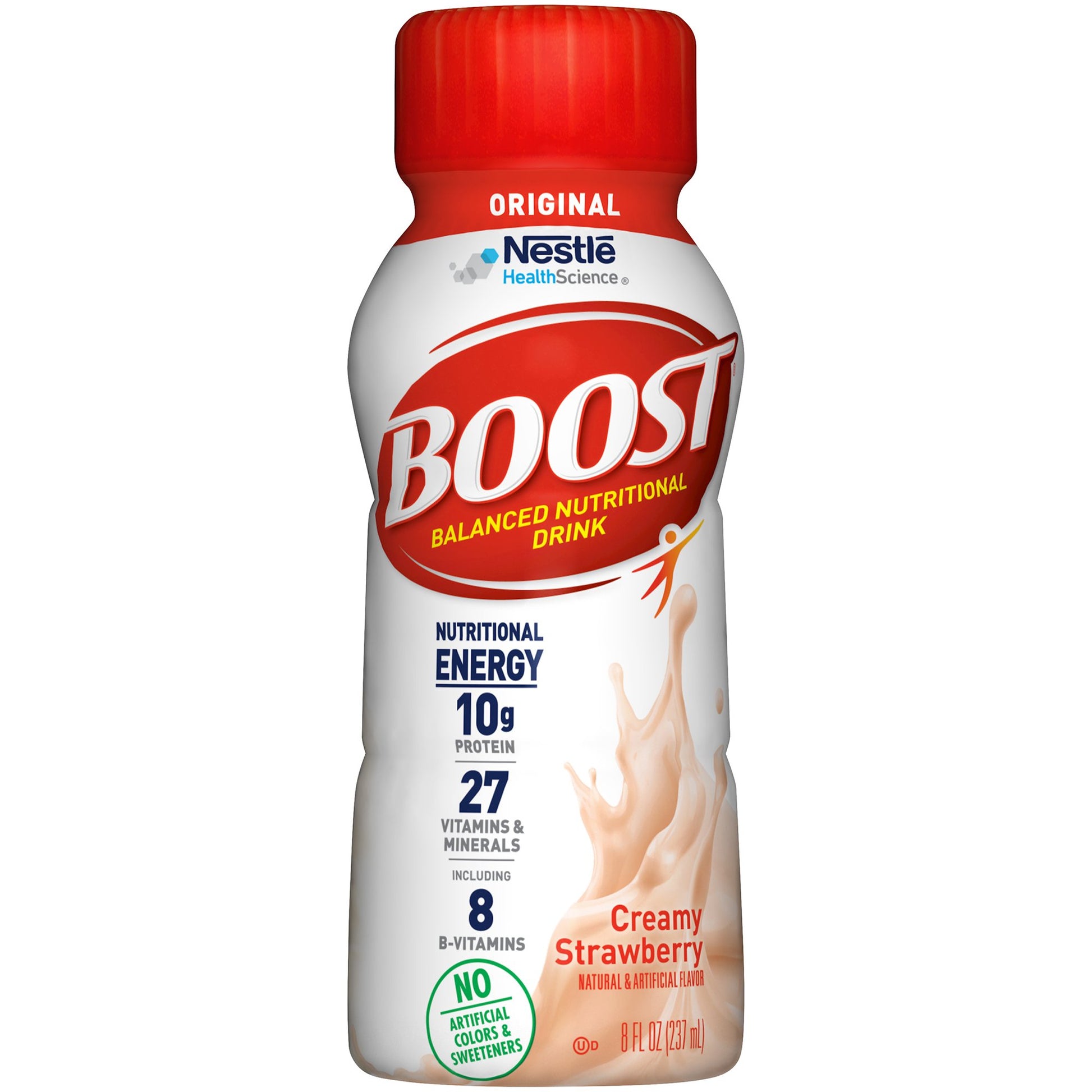 Oral Supplement Boost® Original Creamy Strawberry Flavor Liquid 8 oz. Bottle