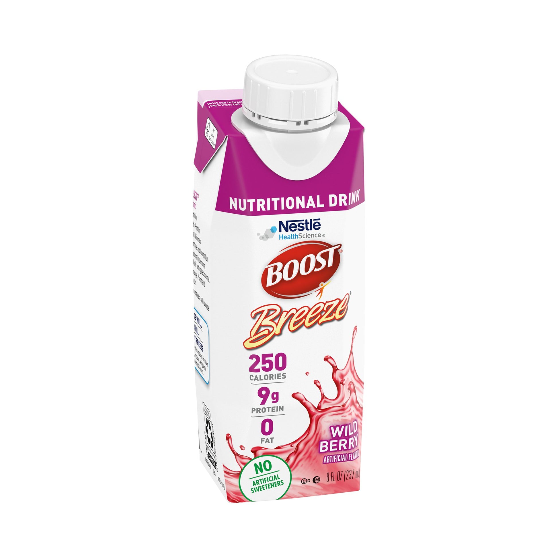 Oral Supplement Boost Breeze® Wild Berry Flavor Liquid 8 oz. Carton