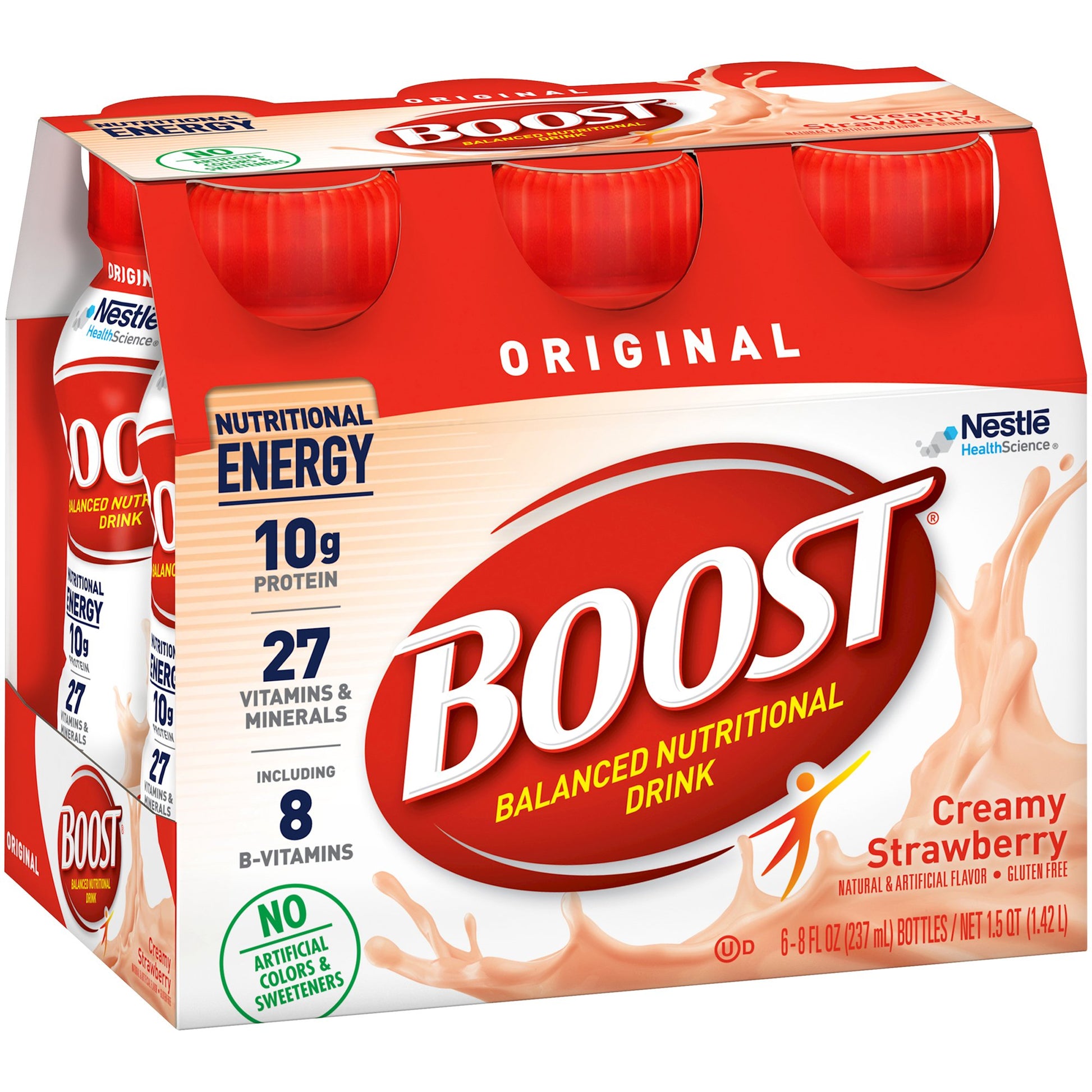 Oral Supplement Boost® Original Creamy Strawberry Flavor Liquid 8 oz. Bottle