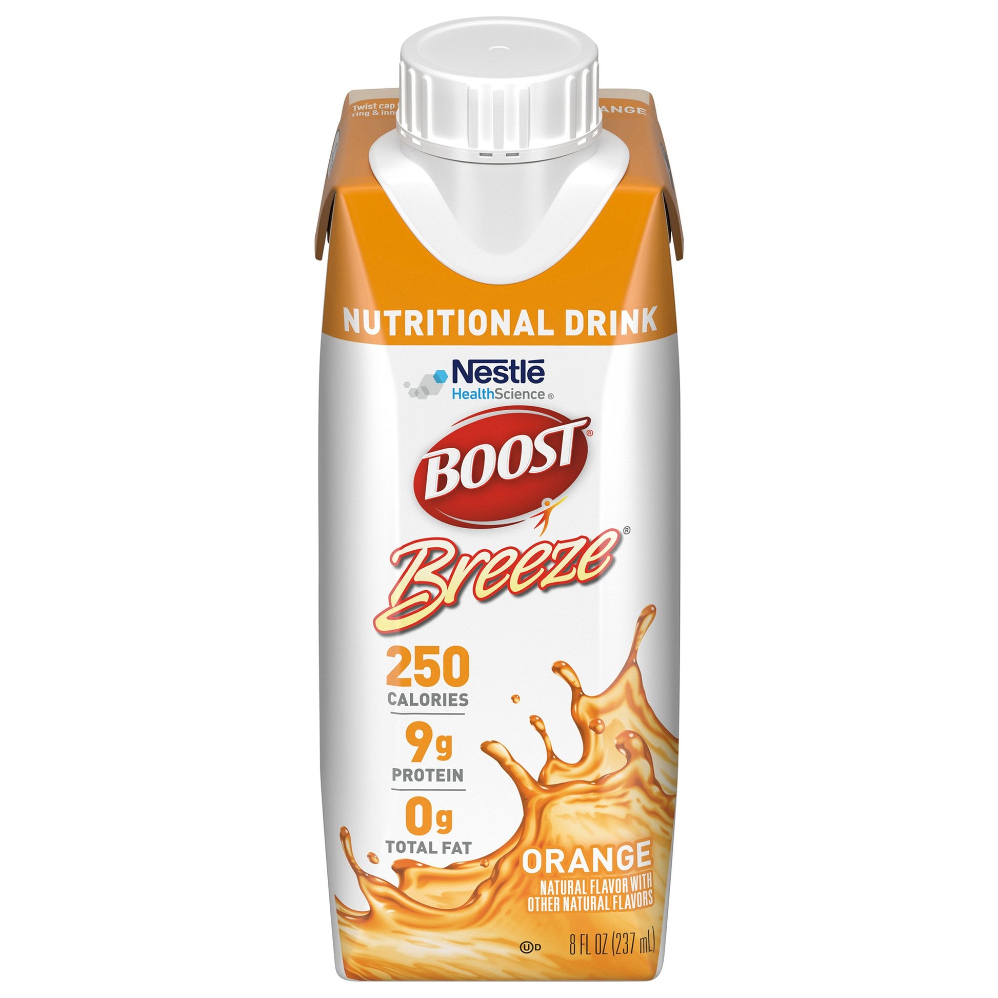 Oral Supplement Boost Breeze® Orange Flavor Liquid 8 oz. Carton