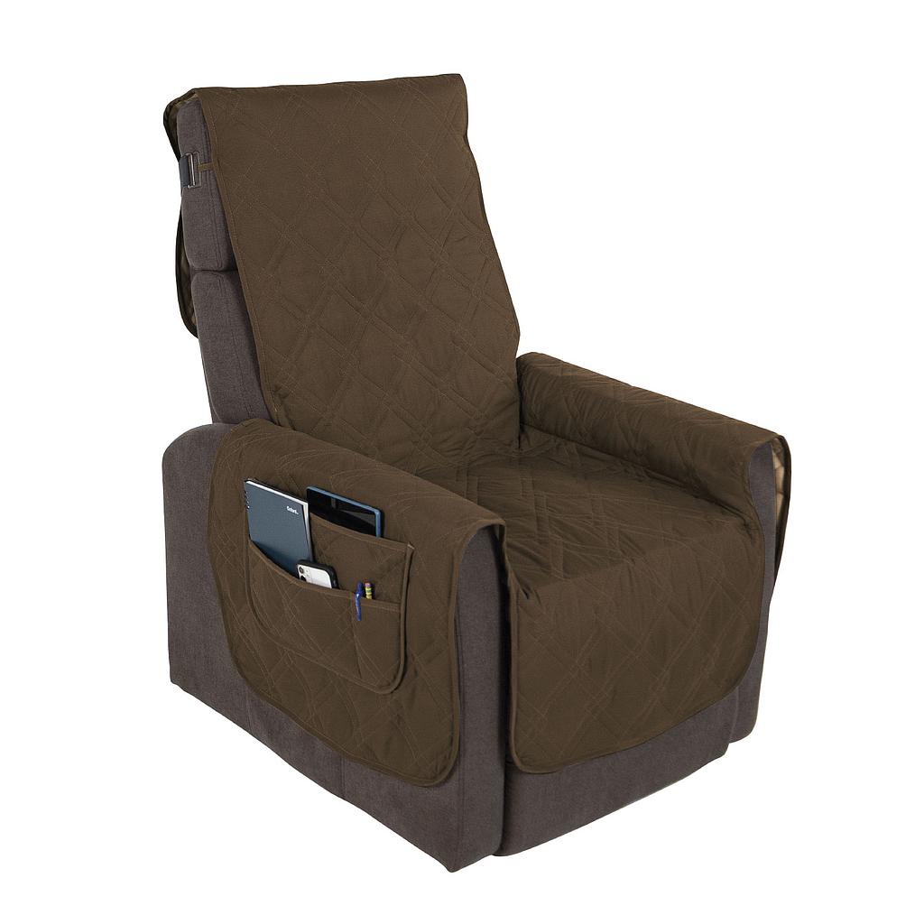 Full Chair Incontinence Pad - Waterproof Recliner Cover with Armrest Protection
