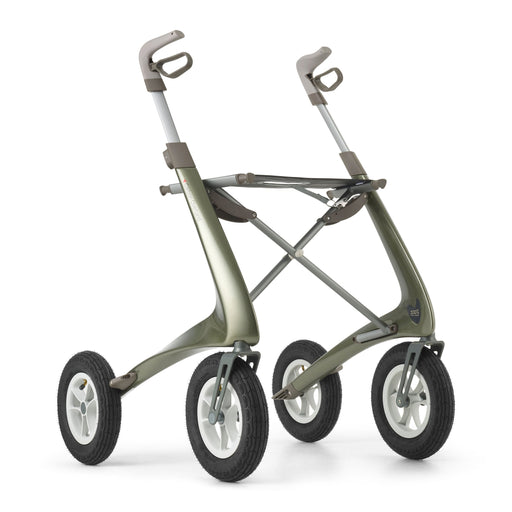 Foldable rollator on a white background