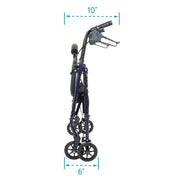 Carex Steel Rolling Walker with Seat