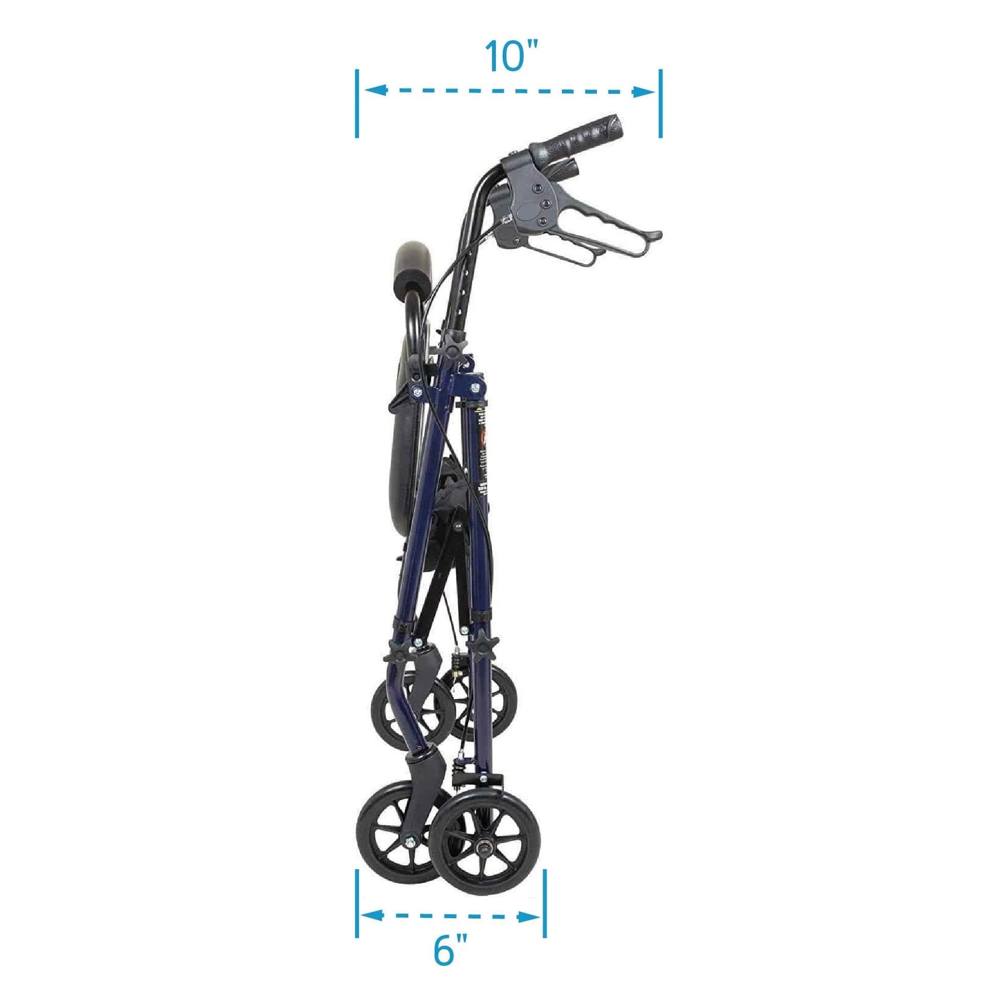 Carex Steel Rolling Walker with Seat