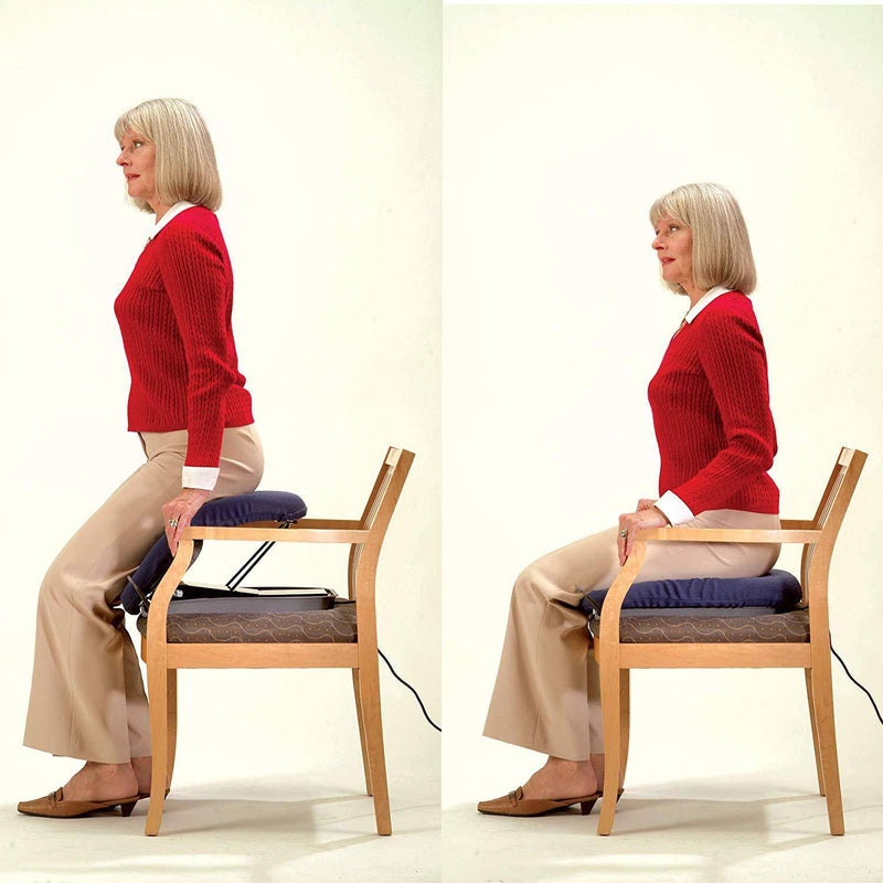 woman using power up seat