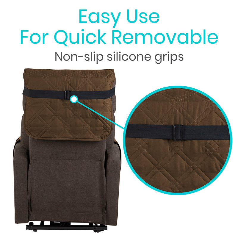 Full Chair Incontinence Pad - Waterproof Recliner Cover with Armrest Protection