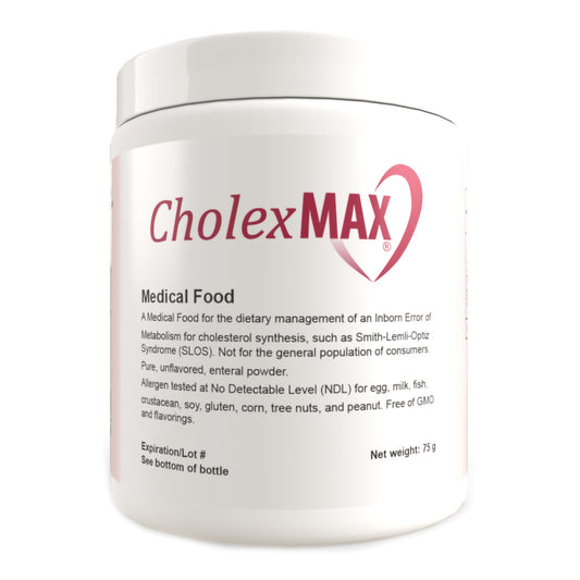 Jar of Cholex MAX Medical Food on a white background