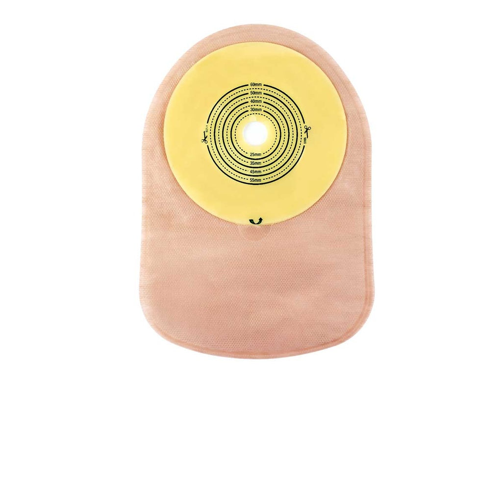 One-Piece Ostomy Pouches with Integrated Skin Barrier CLOSED