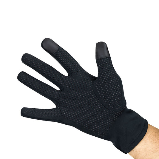 Black glove on a white background