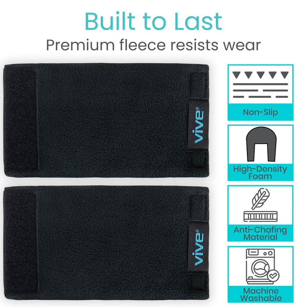 Fleece Crutch Pads With Hand Grips