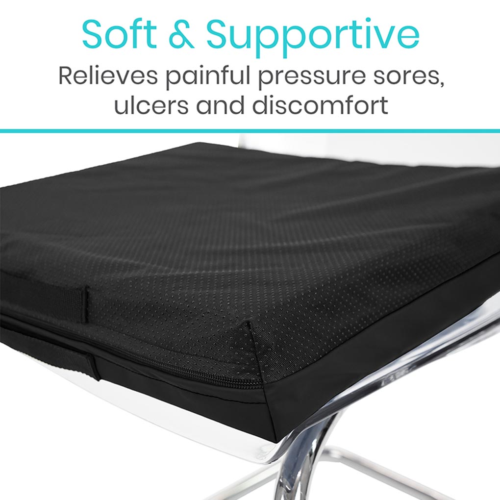 cushion to relieve pressure sores, ulcers and discomfort