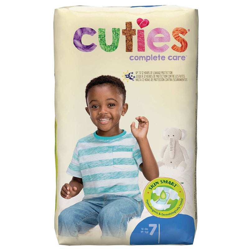 Cuties Complete Care Baby Diaper Size 7 Heavy Absorbency - 25 Count (Over 41 lbs)