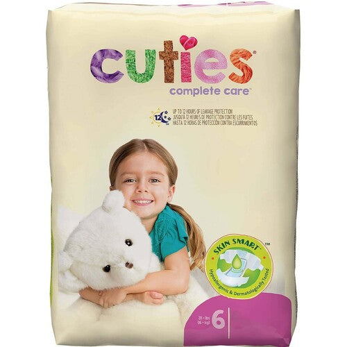 Cuties Complete Care Baby Diapers Size 6 Heavy Absorbency Over 35 lbs 27 Count