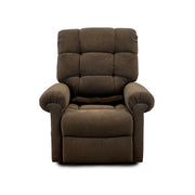 Brown recliner chair on a white background