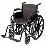 Black wheelchair on a white background