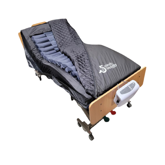 Inflatable hospital bed with air囊system on a white background