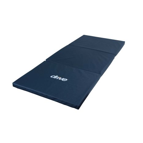 Blue mat with 'drive' logo on a white background