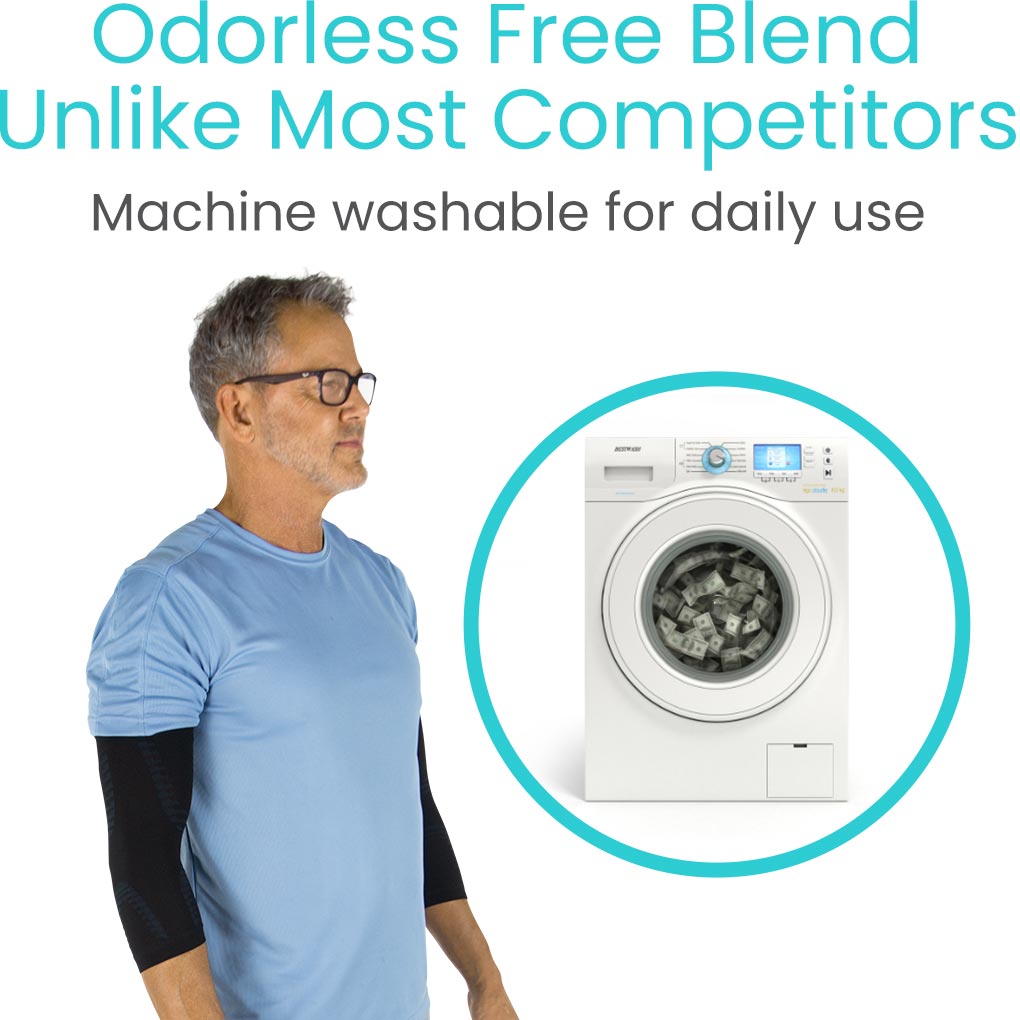 Vive Elbow Compression Sleeve Black - Joint Support for Sports &