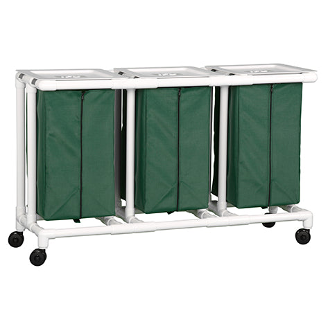 TRIPLE DELUXE LINEN HAMPER 