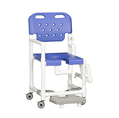 ELITE SHOWER CHAIR W/FOOTREST & DROP ARM