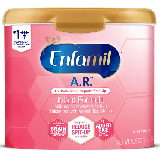 Infant Formula Enfamil® A.R.™ Unflavored 19.5 oz. Canister Powder Added Rice Spit Up