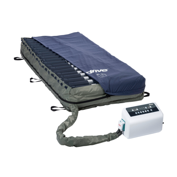 Inflatable mattress with control panel on a white background