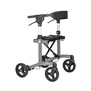 Gray walker with wheels on a white background