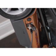 Close-up of ascooters charging system  