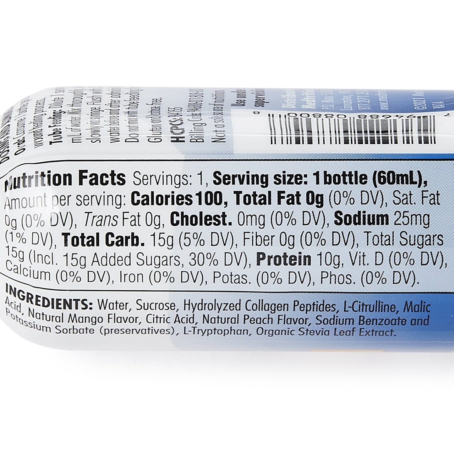 Expedite Peach Mango Liquid Supplement 2 oz Bottle