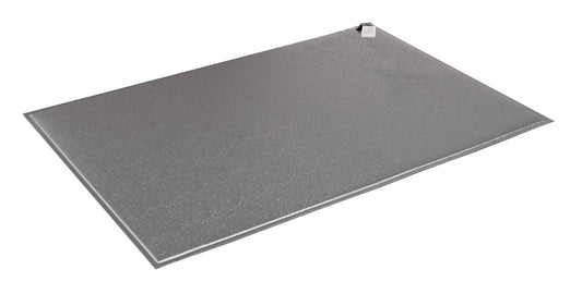 Gray mat on a white background