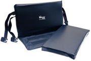 Black mat with straps on a white background