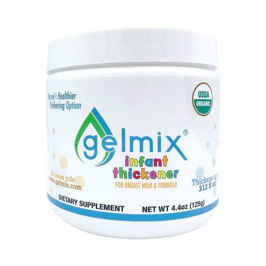 Gelmix infant thickener container on a white background
